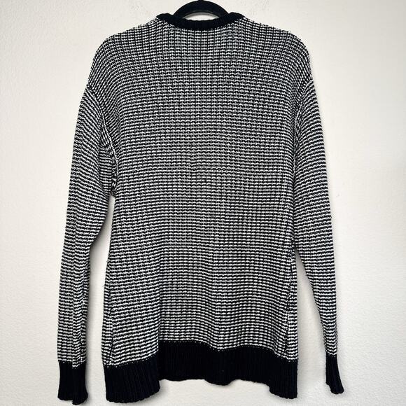 T by Alexander Wang Checkered Float V Neck Dolman Angora blend Sweater - Picture 6 of 8